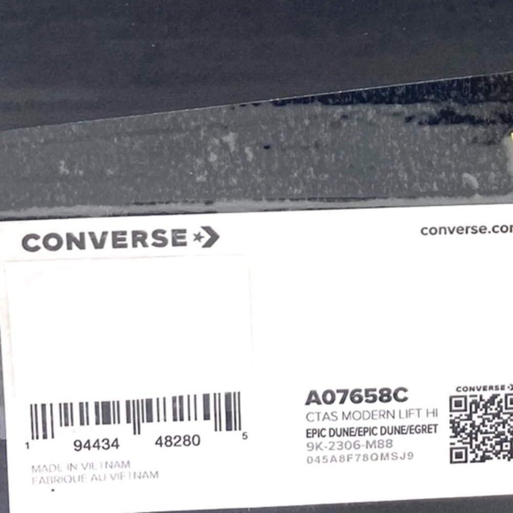Converse Chuck Modern Lift Platform Leather Shoes Women's Embossed Skate A07658C - Picture 10 of 10